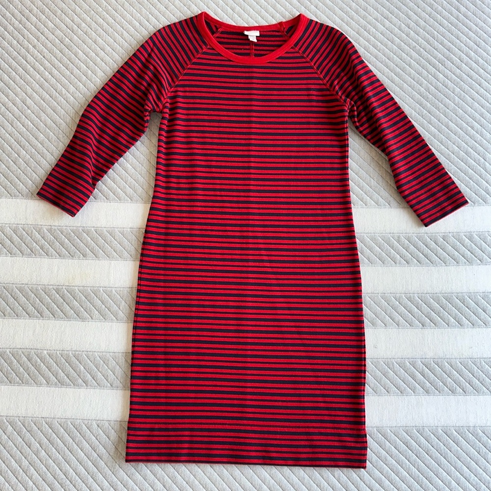 Striped cozy sweater dress